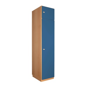 2-türiger Kleiderschrank 47,4x218cm DESTYLE de Breuyn natur dunkelblau