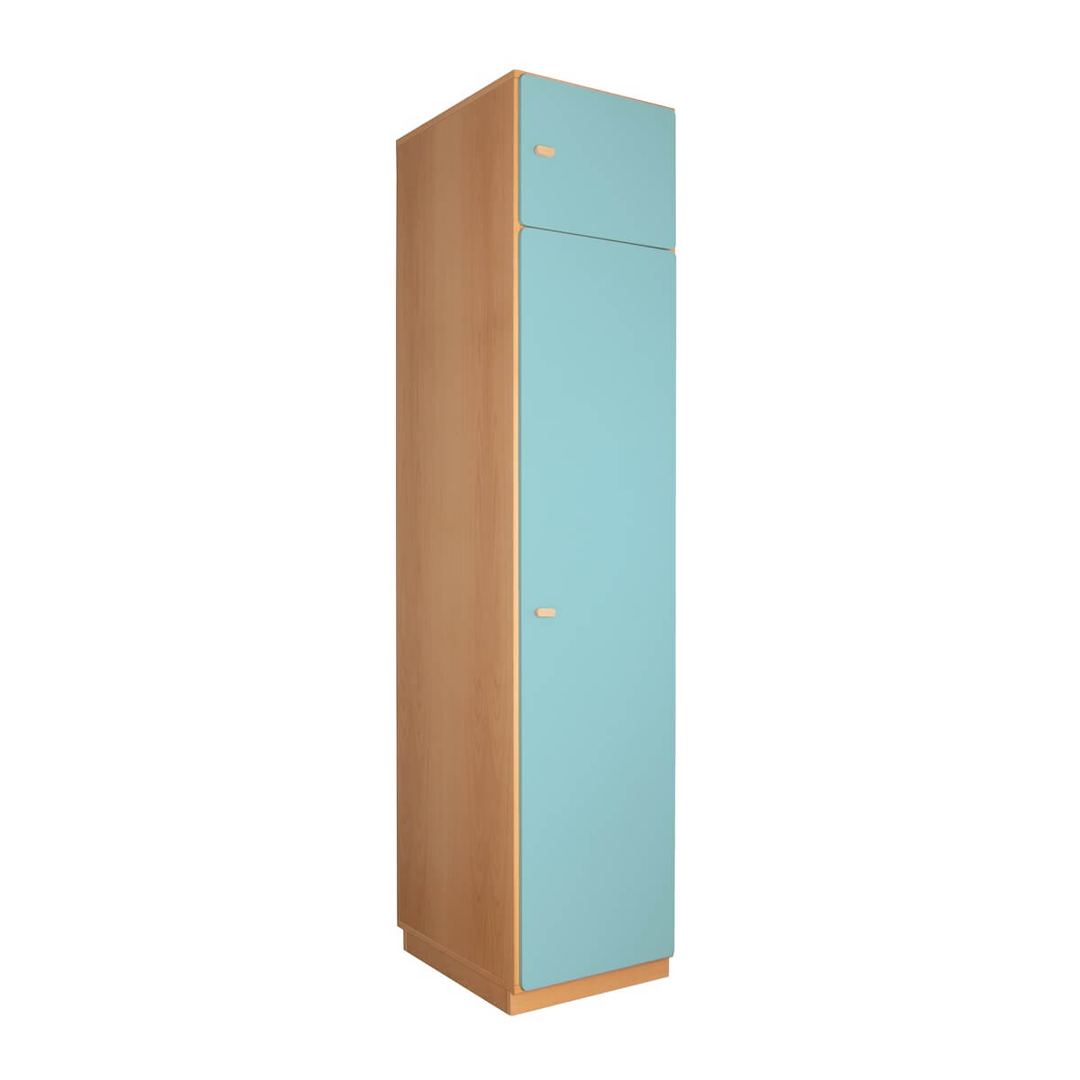 2-türiger Kleiderschrank 47,4x218cm DESTYLE de Breuyn natur kristallblau