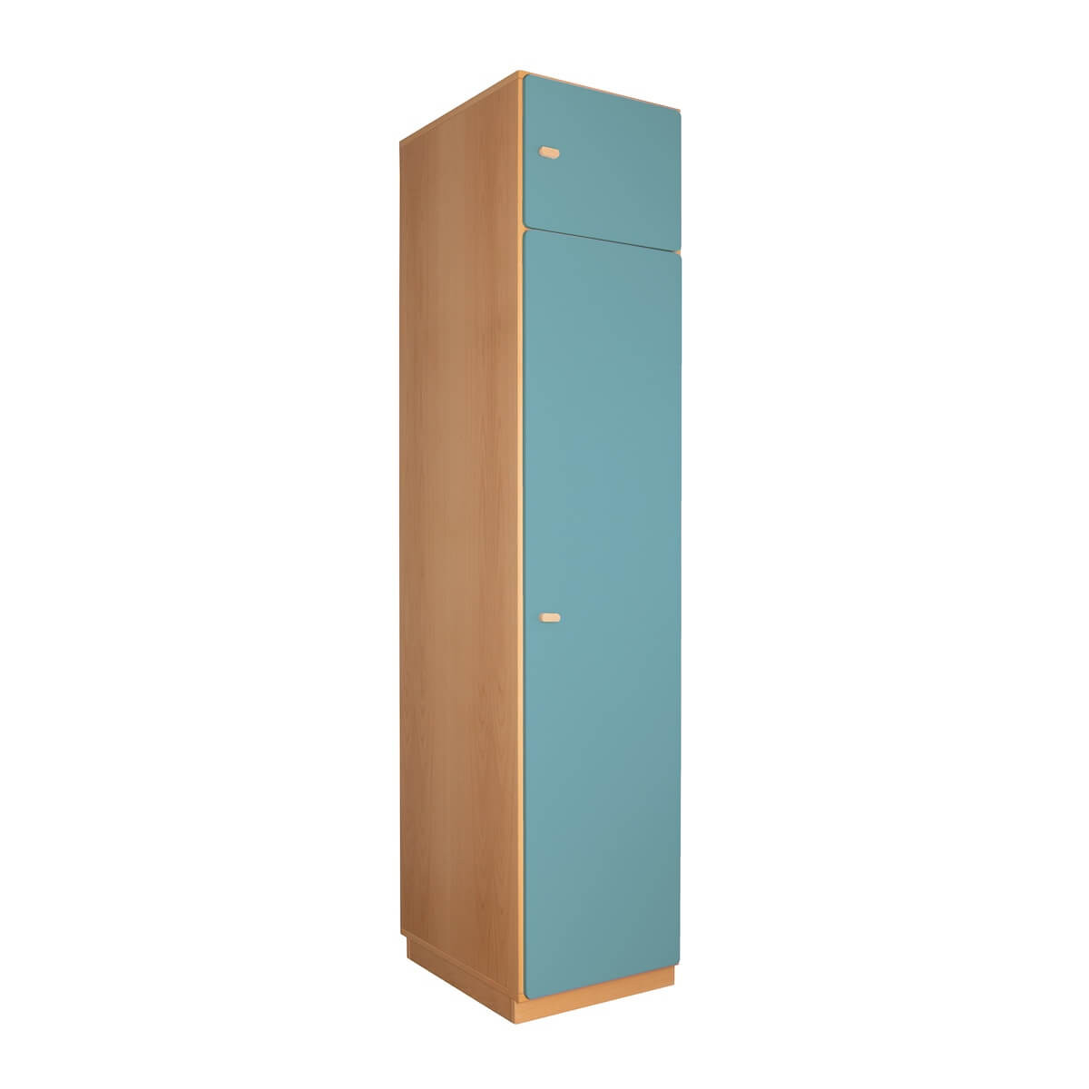 2-türiger kleiderschrank 47,4x218cm destyle de breuyn naturblau