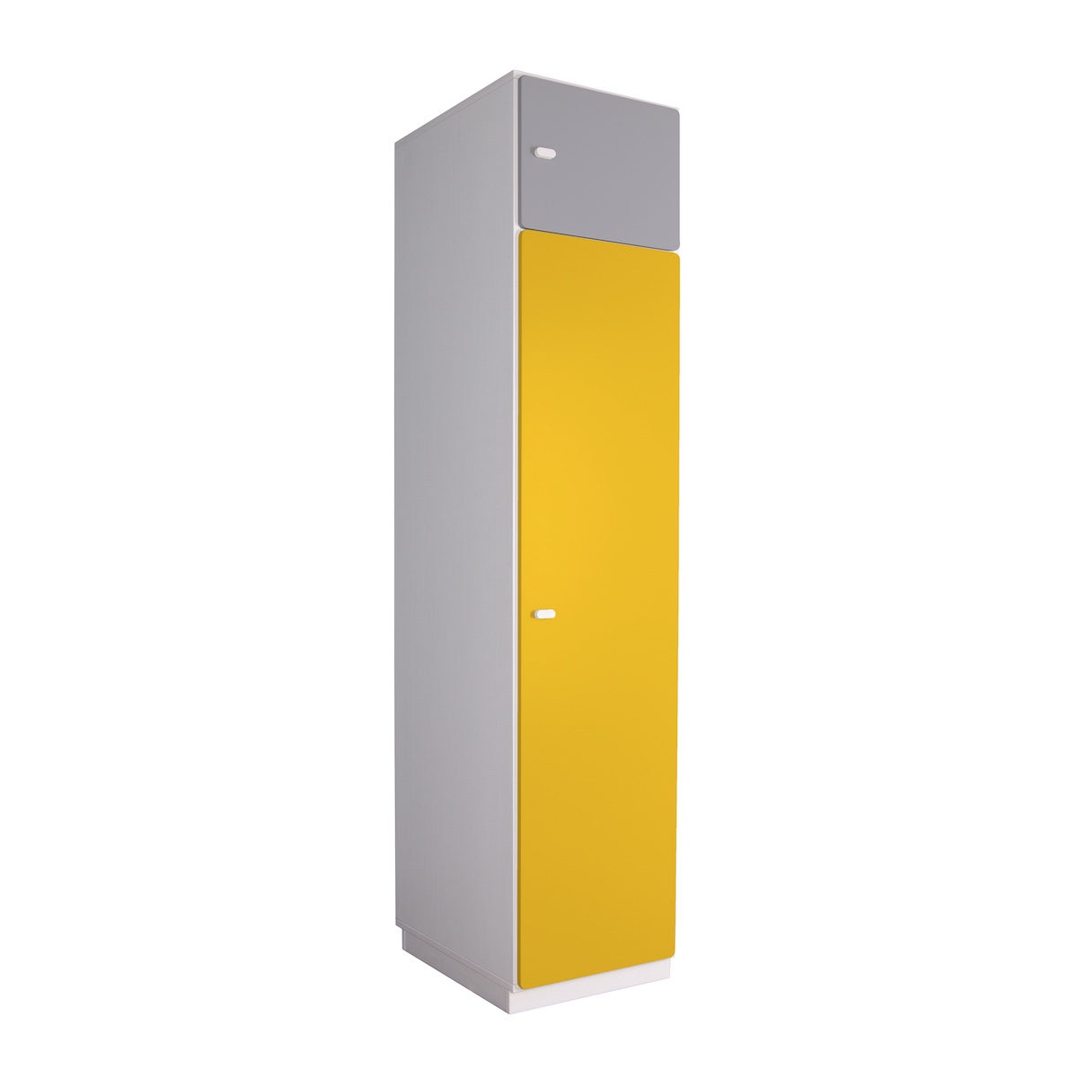 2-türiger Kleiderschrank 47,4x218cm DESTYLE de Breuyn weiß gelb grau