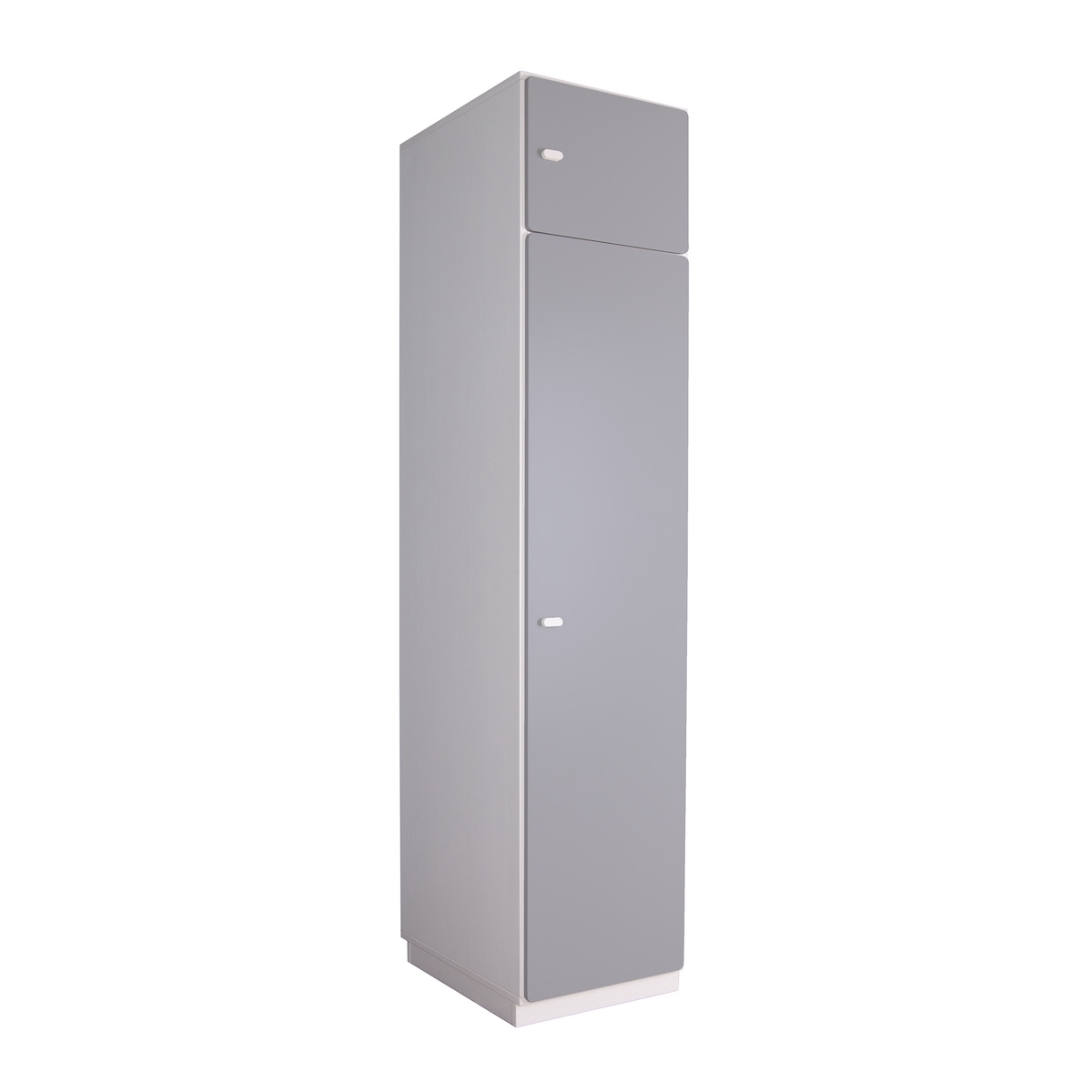 2-türiger Kleiderschrank 47,4x218cm DESTYLE de Breuyn weiß grau