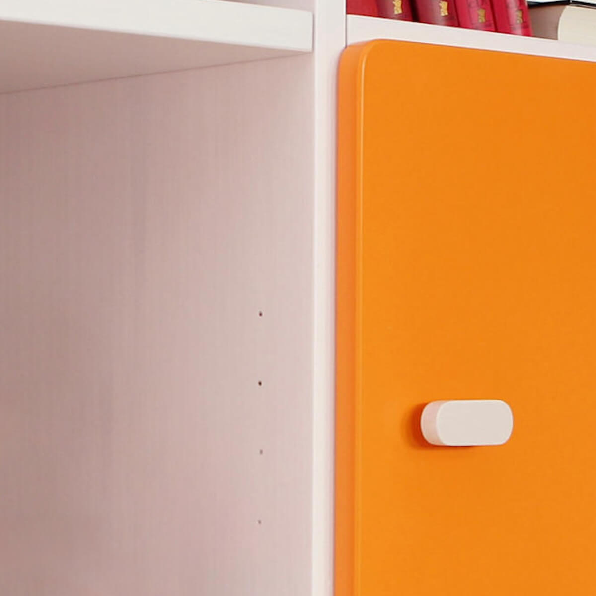 2-türiger Kleiderschrank 47,4x218cm DESTYLE de Breuyn weiß orange