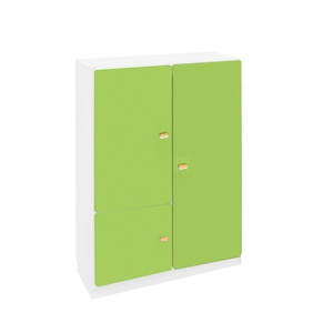 3-türiger Kleiderschrank 93x113cm DESTYLE de Breuyn weiß-limette-mint