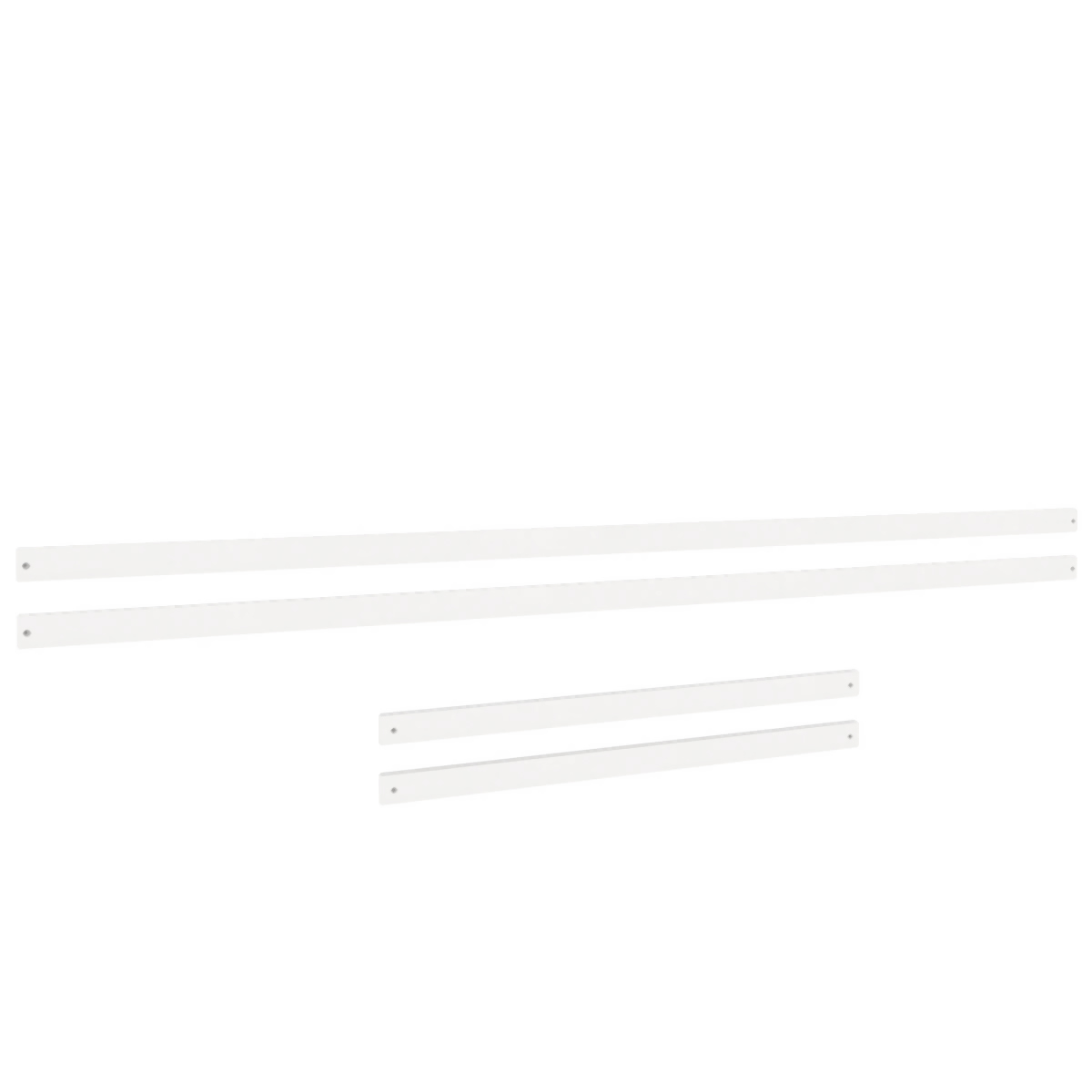 4-er Set 5cm breite Zargen Umrahmung Himmelbett Destyle de Breuyn weiß lackiert