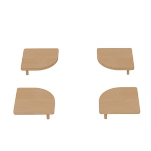 4 x Abdeckung Pfosten DELUXE De Breuyn natur geölt