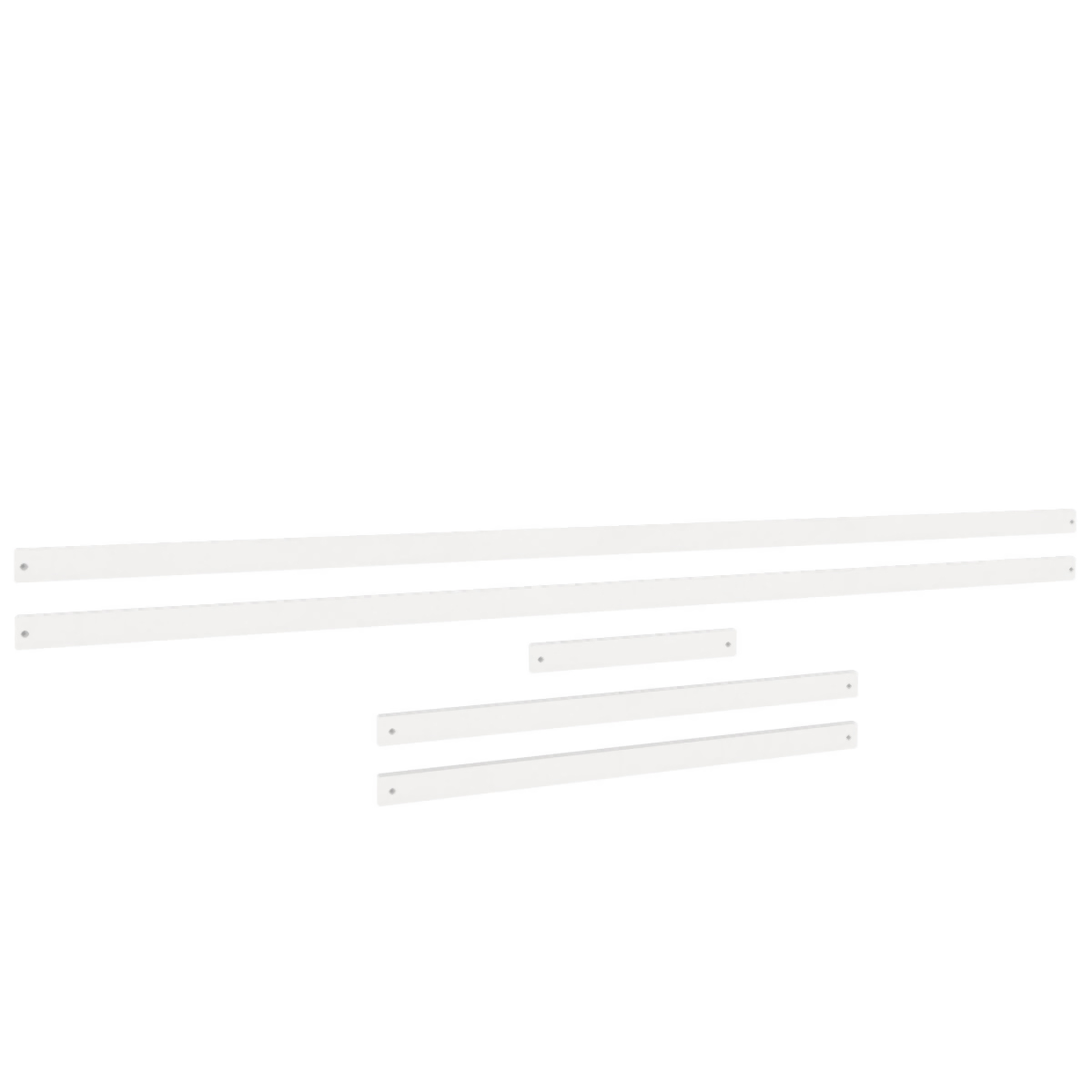 5-er Set 5cm breite Zargen Umrahmung für Leiter Kurzseite Destyle de Breuyn weiß lackiert