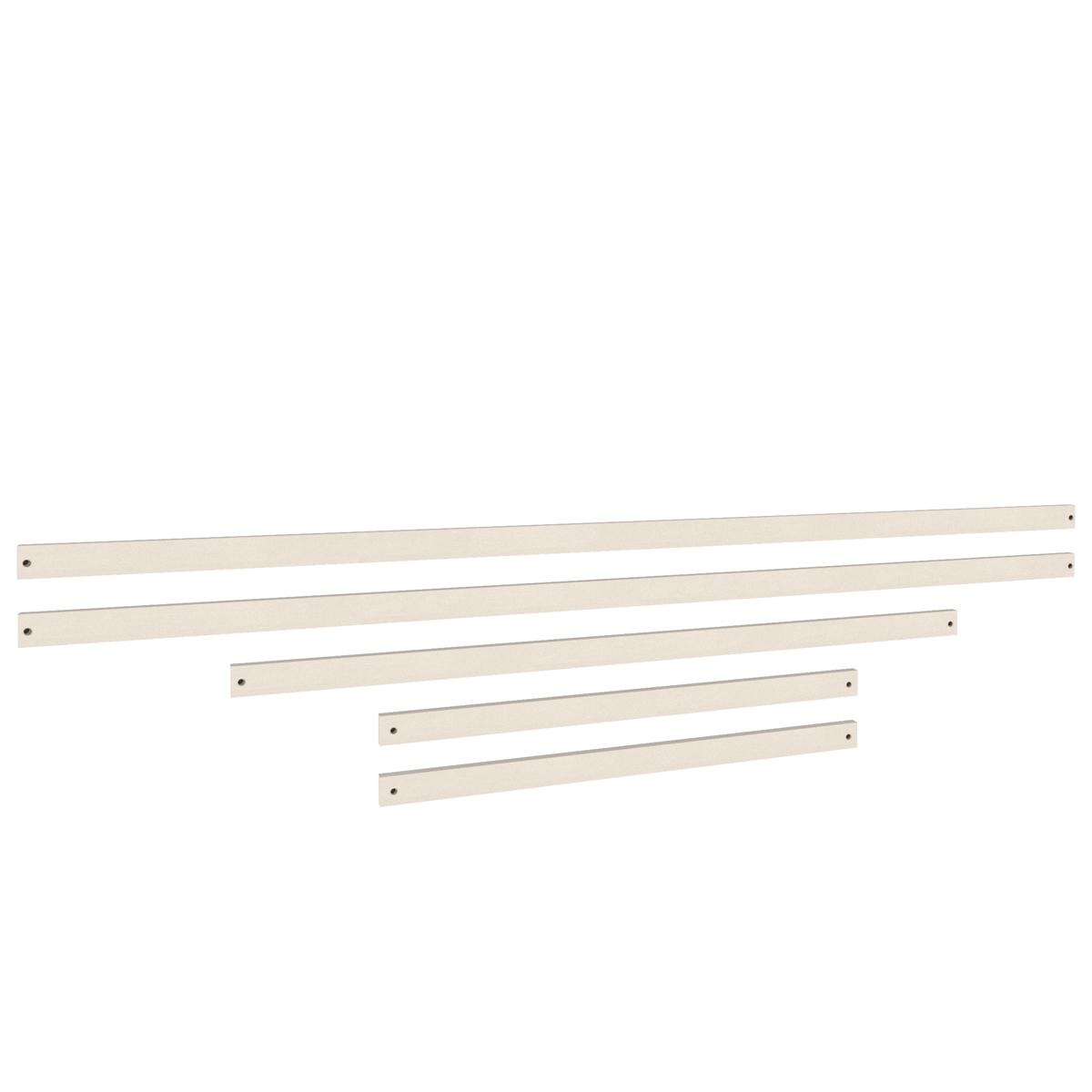 5-er Umrahmung Hochbett Leiter vorn Bettzusatz DESTYLE de Breuyn Buche massiv weiß gebeizt-lackiert