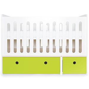 Babybett mitwachsend 70x140cm COLORFLEX lime