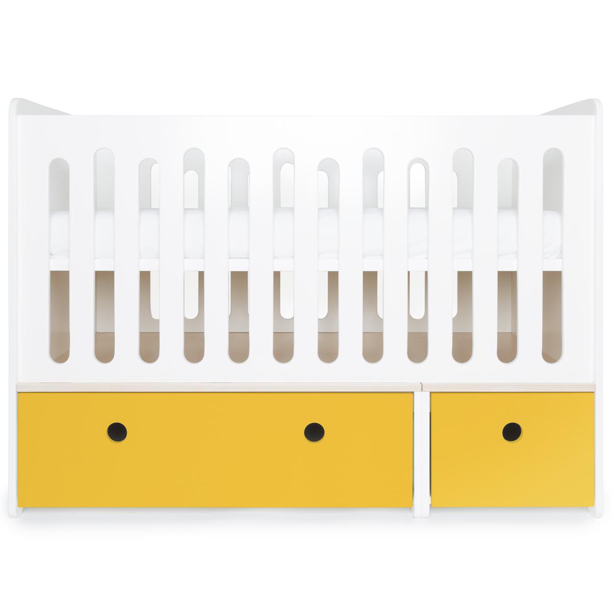 Babybett mitwachsend 70x140cm COLORFLEX nectar yellow 