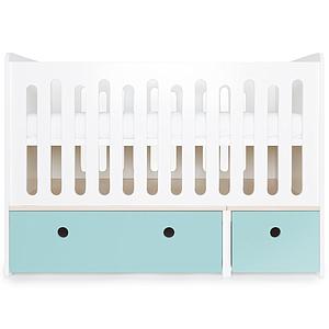 Babybett mitwachsend 70x140cm COLORFLEX sky blue 