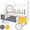 Babybett mitwachsend 70x140cm COLORFLEX space grey-nectar yellow