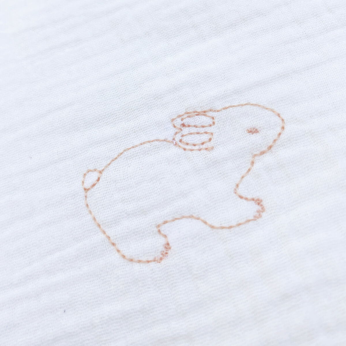 Badetuch RABBITS bestickt orange 70x70 cm