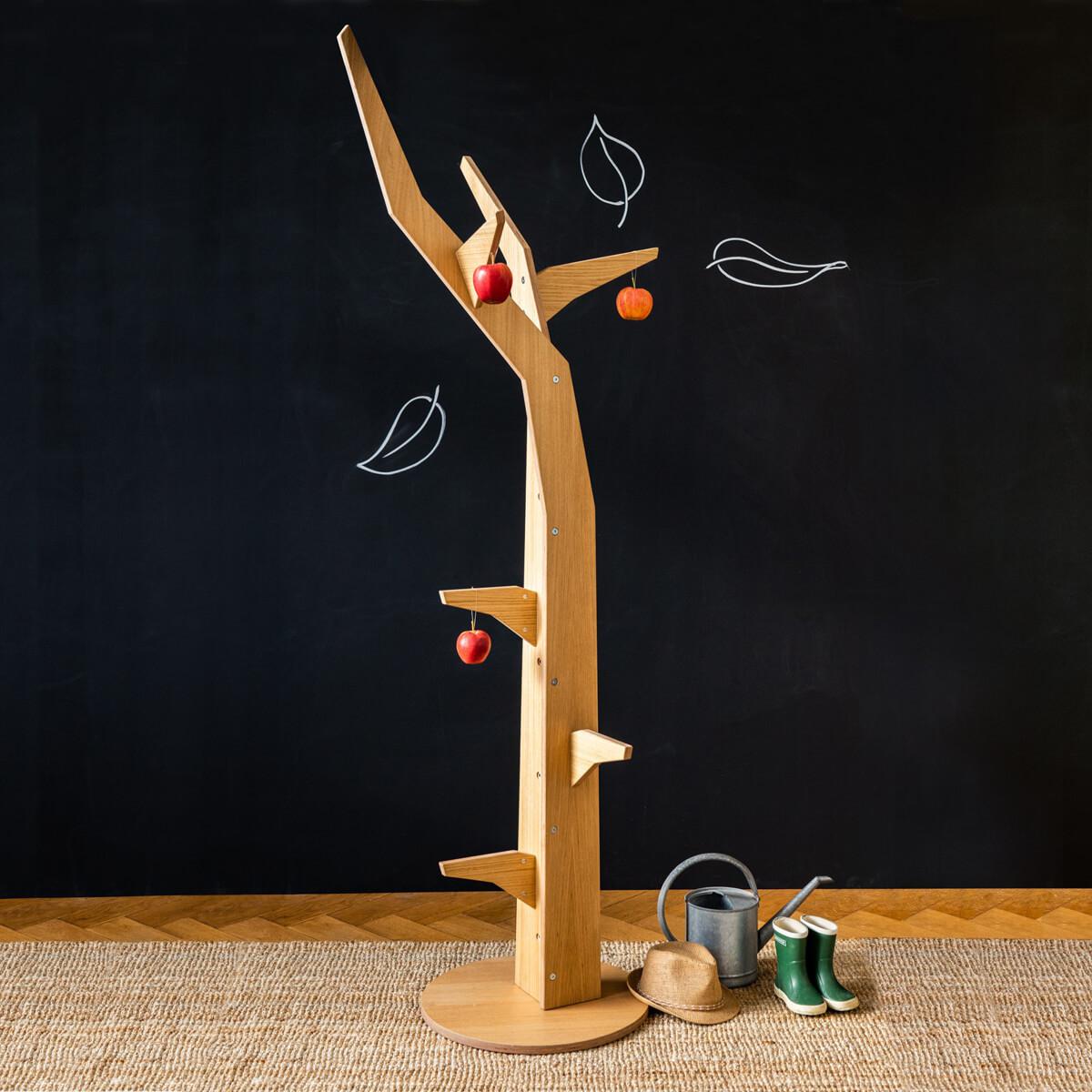 Baum freistehend-Bodenplatte KASVA Multiplex furniert Eiche-geölt