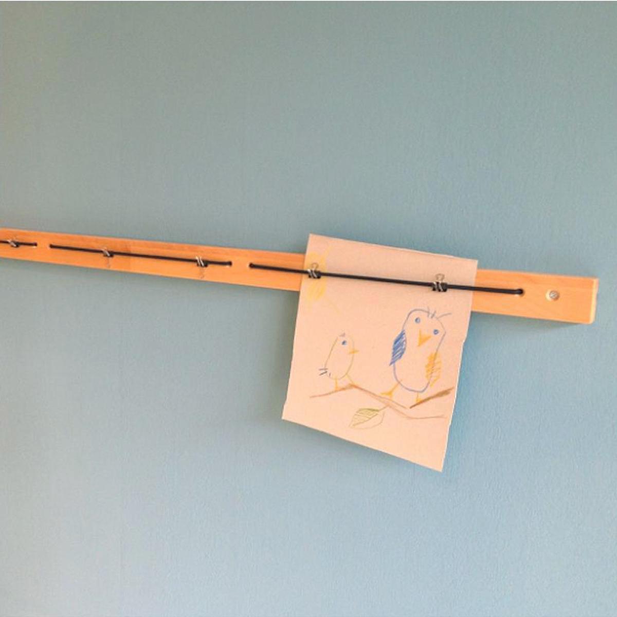 Bilderleiste ZIGGY de Breuyn 120cm Buche-natur geölt schwarzes Gummiband