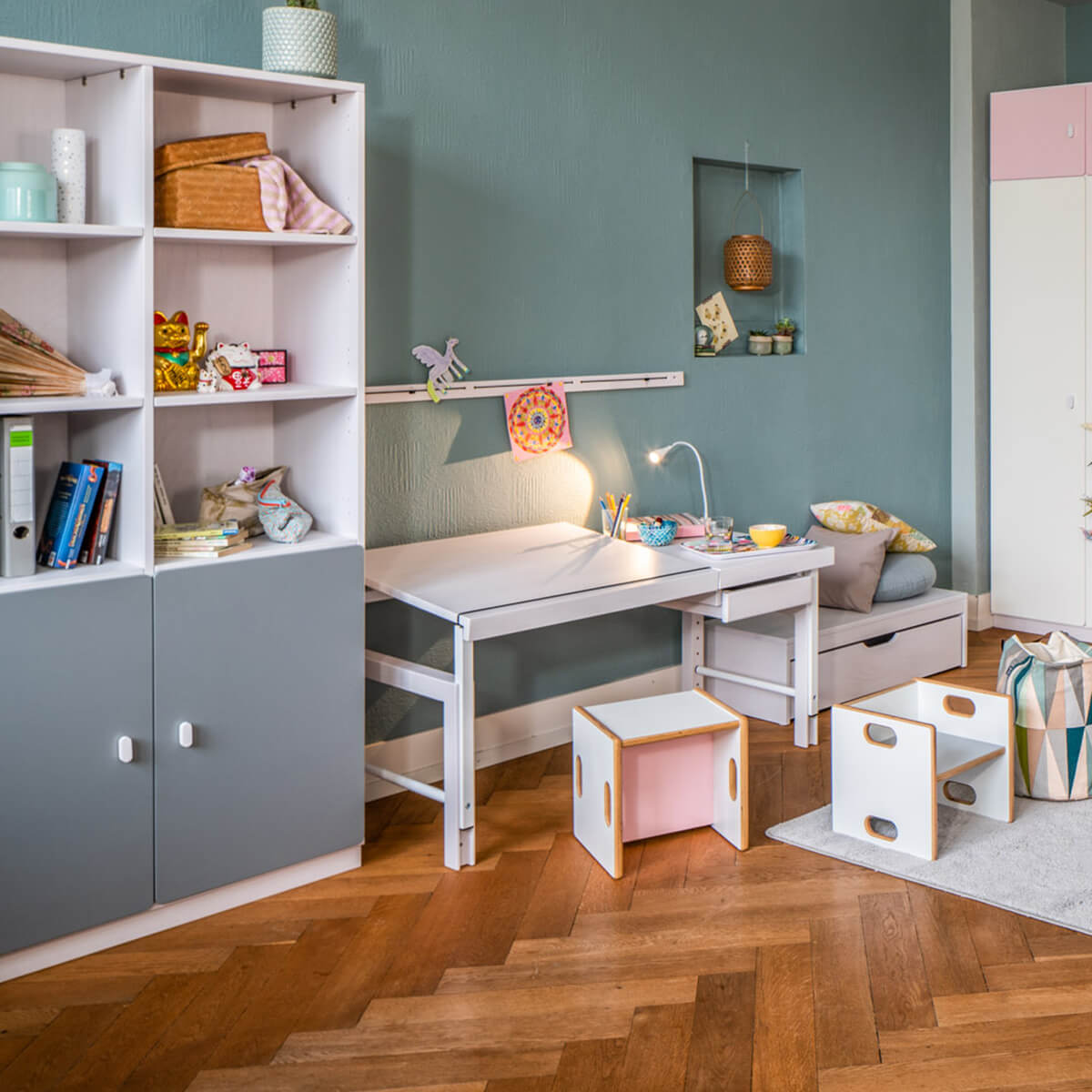 Bücherregal 184cm DESTYLE de Breuyn geweißt