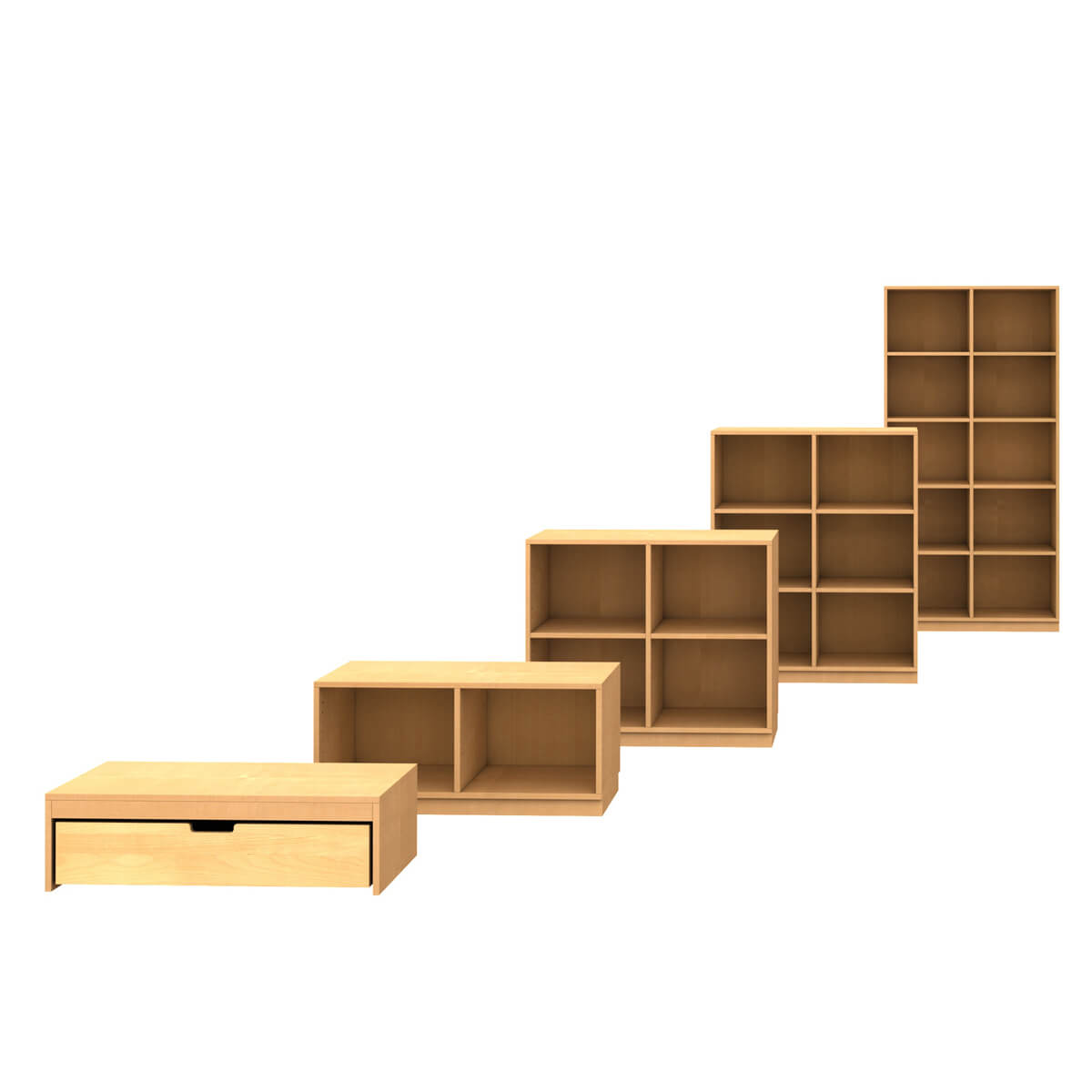 Bücherregal 43cm DESTYLE de Breuyn natur