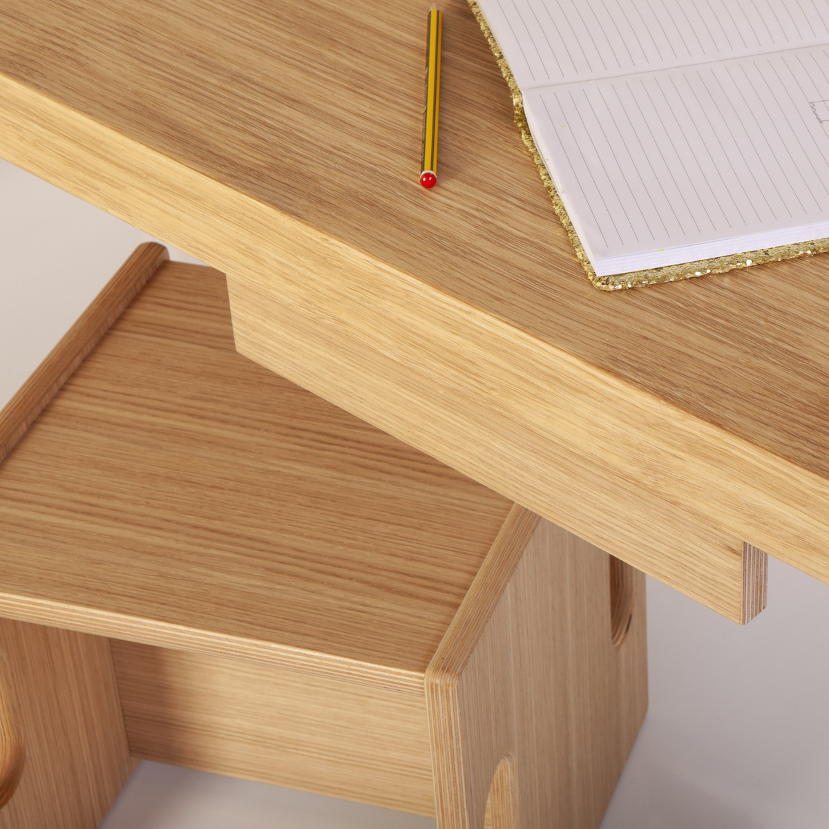 Chaise enfant evolutive KASVA chêne huilé