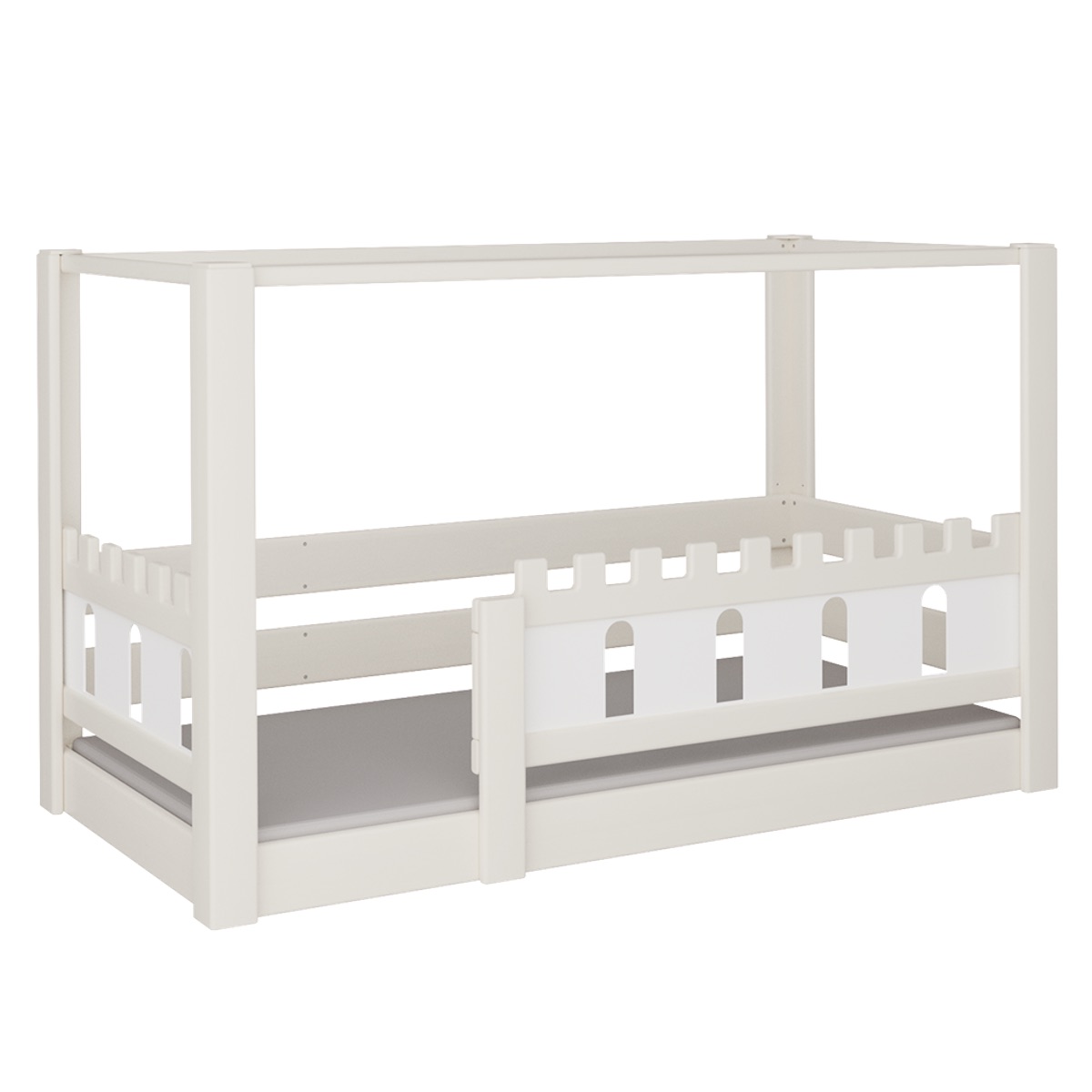 Himmelbett Burg DELUXE de Breuyn geweißt