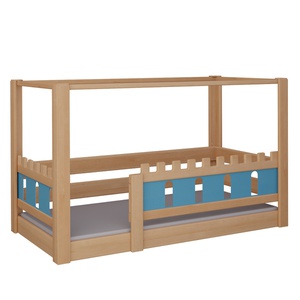 Himmelbett Burg DELUXE de Breuyn natürlich-blau