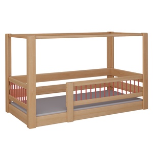 Himmelbett Kubu DELUXE de Breuyn natürlich-rot