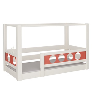 Himmelbett Pirat DELUXE de Breuyn geweißt-rot