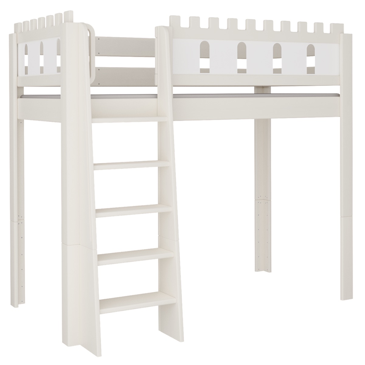 Hochbett Burg DELUXE de Breuyn geweißt