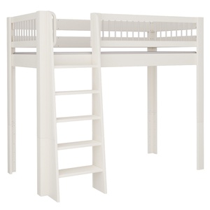 Hochbett Kubu DELUXE de Breuyn geweißt-grau