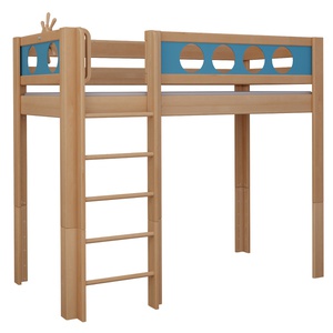 Hochbett Pirat DELUXE de Breuyn natürlich-blau