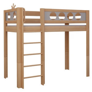 Hochbett Pirat DELUXE de Breuyn natürlich-grau