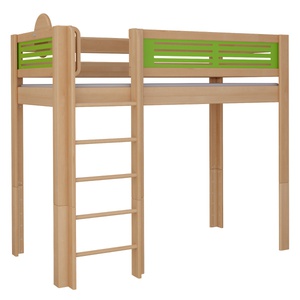 Hochbett Tatü DELUXE de Breuyn natürlich-grün