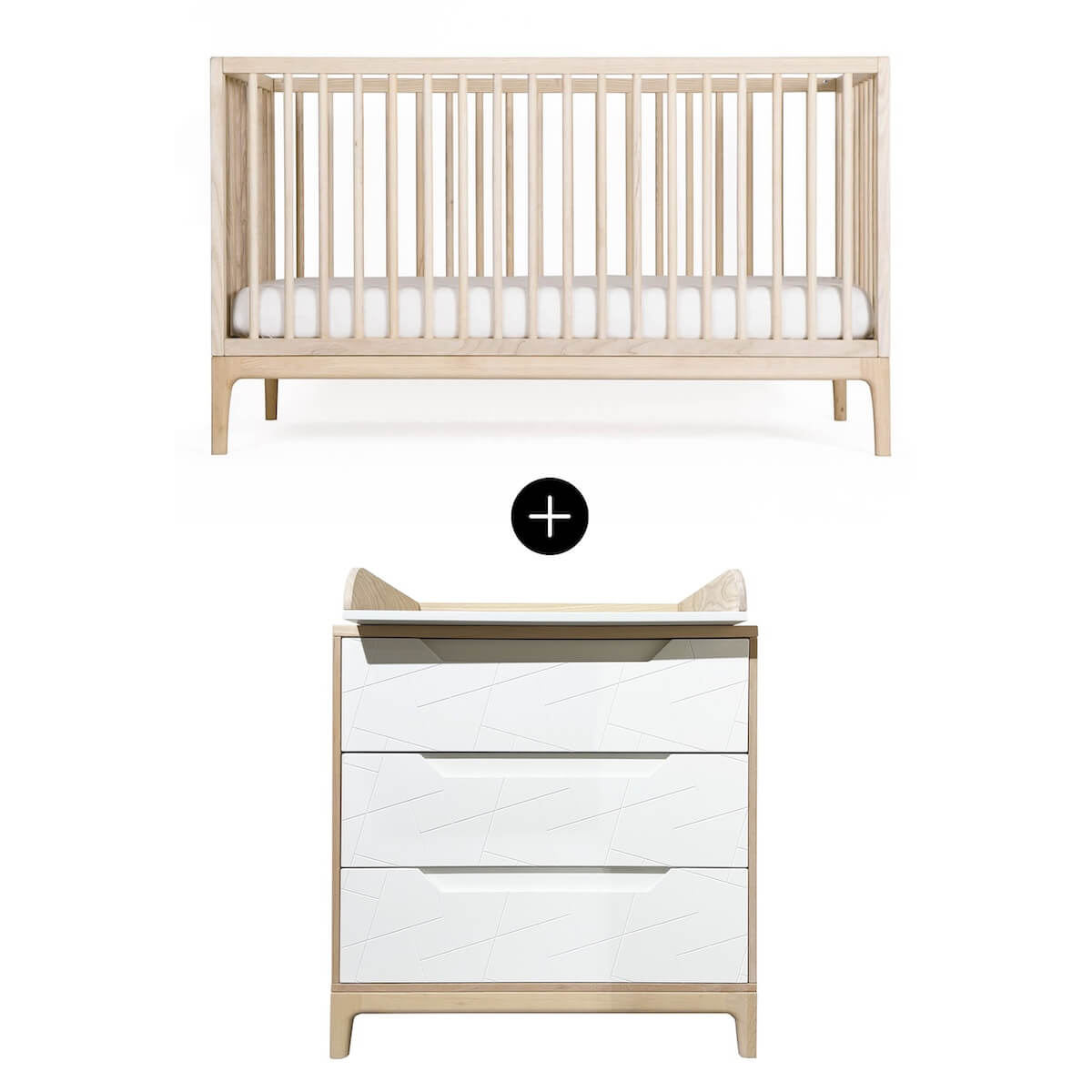 KERA Babyzimmer-Set in Weiß lackiert