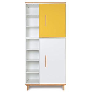 Kleiderschank 198cm 2-türig NADO sunshine yellow-white