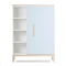 Kleiderschrank 120 cm 1-türig NADO Curve Esche sky blue