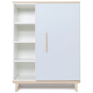 Kleiderschrank 120 cm 1-türig NADO Retro Esche sky blue