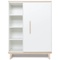 Kleiderschrank 120 cm 1-türig NADO Retro Esche white