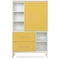 Kleiderschrank 147 cm 1-türig 2 Schubladen NADO Curve Esche sunshine yellow