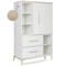 Kleiderschrank 147 cm 1-türig 2 Schubladen NADO Curve Esche white