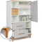 Kleiderschrank 147 cm 1-türig 2 Schubladen NADO Retro Buche manhattan grey