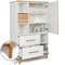 Kleiderschrank 147 cm 1-türig 2 Schubladen NADO Retro Buche white