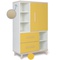 Kleiderschrank 147 cm 1-türig 2 Schubladen NADO Retro Esche sunshine yellow