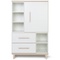 Kleiderschrank 147 cm 1-türig 2 Schubladen NADO Retro Esche white