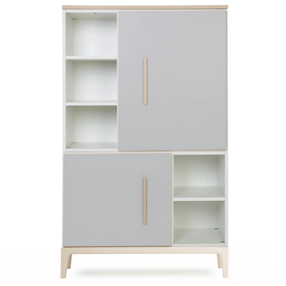 Kleiderschrank 147 cm 2-türig  NADO Curve Esche manhattan grey