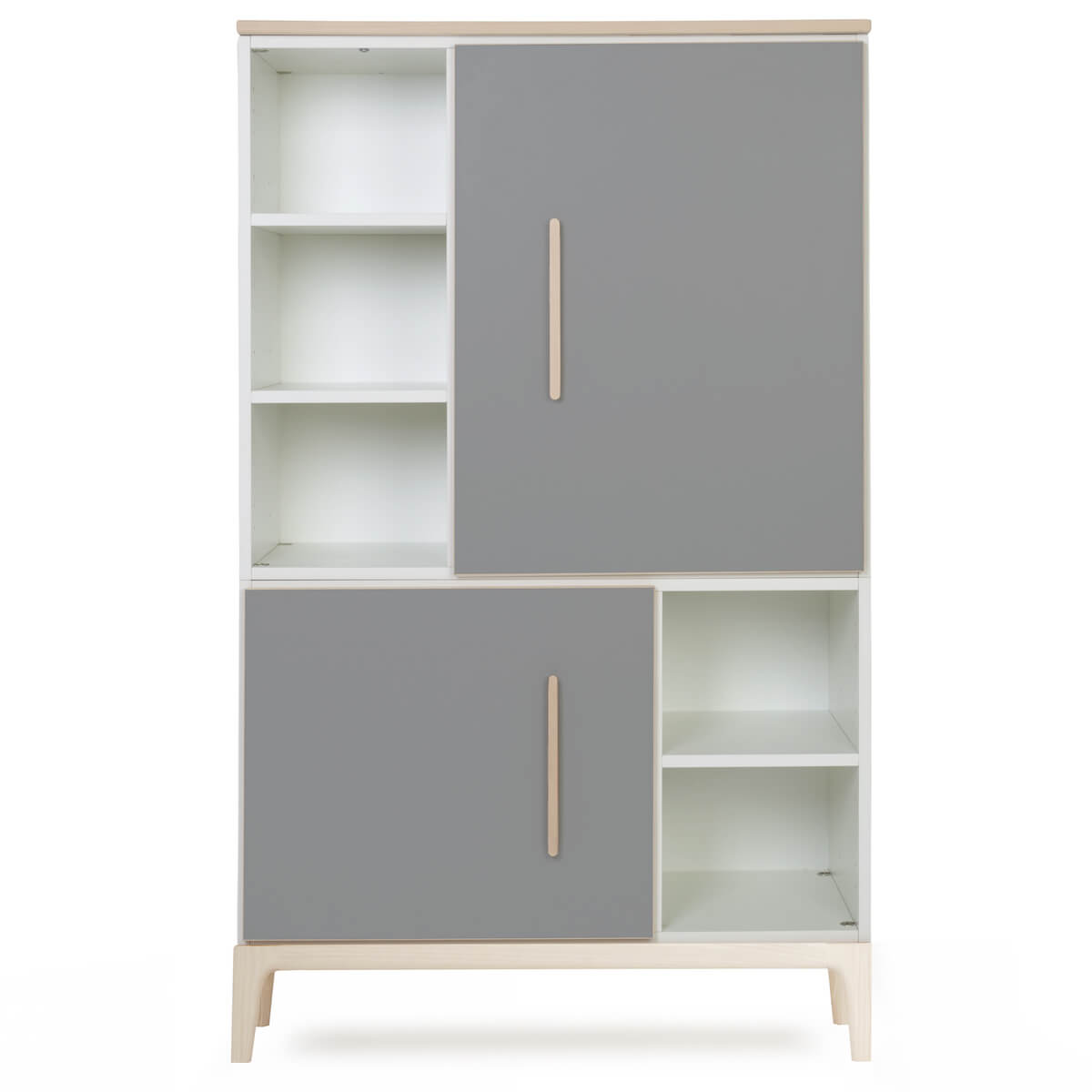 Kleiderschrank 147 cm 2-türig  NADO Curve Esche slate grey