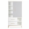 Kleiderschrank 173 cm 1-türig 2 Schubladen NADO Curve Esche manhattan grey-white