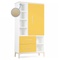 Kleiderschrank 173 cm 1-türig 2 Schubladen NADO Curve Esche sunshine yellow