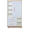 Kleiderschrank 173 cm 1-türig 2 Schubladen NADO Retro Buche sky blue