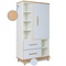 Kleiderschrank 173 cm 1-türig 2 Schubladen NADO Retro Buche sky blue
