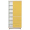 Kleiderschrank 198 cm 1-türig 3 Schubladen NADO Retro Esche sunshine yellow