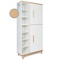 Kleiderschrank 198 cm 2-türig  NADO Retro Buche white