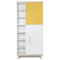 Kleiderschrank 198 cm 2-türig  NADO Retro Esche sunshine yellow-white